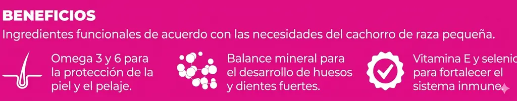 nupec cachorro raza pequeno beneficios